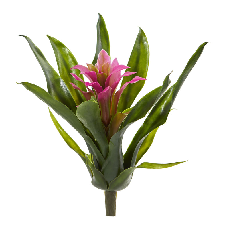 10" Bromeliad Artificial Flower (Set of 6)